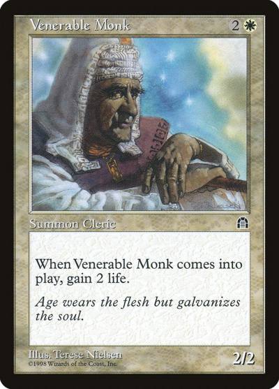 Venerable Monk STH-21 Stronghold Magic card