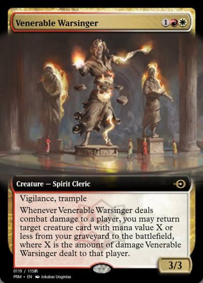 Venerable Warsinger PRM-90210 Magic Online Promos Magic card
