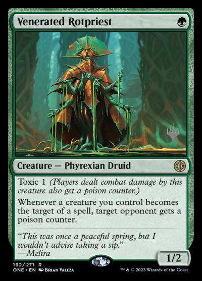 Venerated Rotpriest PONE-192P Phyrexia: All Will Be One Promos Magic card