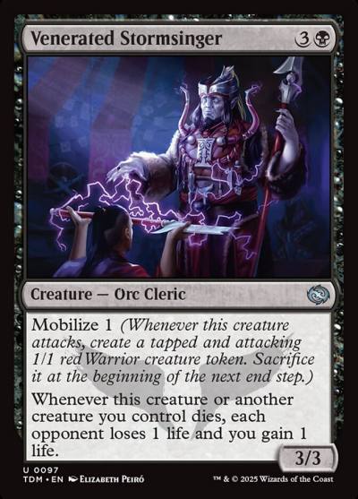 Venerated Stormsinger TDM-97 Tarkir: Dragonstorm Magic card