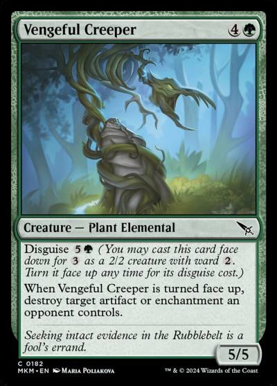 Vengeful Creeper MKM-182 Murders at Karlov Manor Magic card