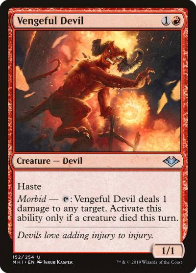 Vengeful Devil 152 Modern Horizons Magic card