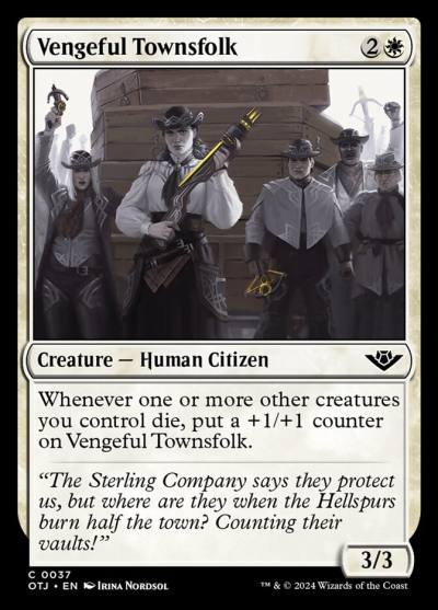 Vengeful Townsfolk 37 Outlaws of Thunder Junction Magic card