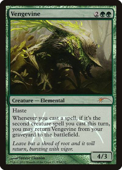 Vengevine WMC-2013 World Magic Cup Qualifiers Magic card