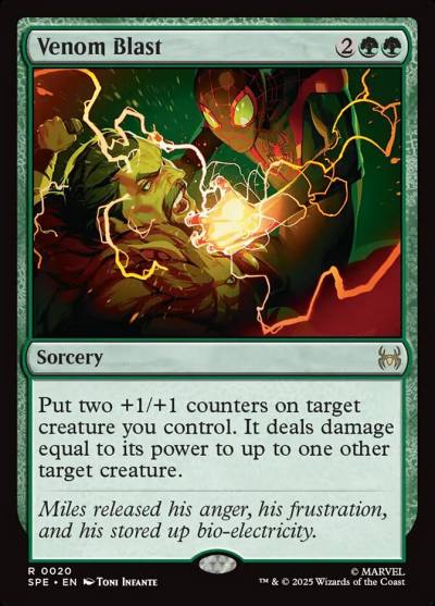 Venom Blast SPE-20 Marvel's Spider-Man Eternal Magic card