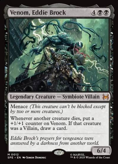Venom, Eddie Brock SPE-12 Marvel's Spider-Man Eternal Magic card