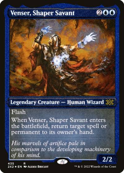 Venser, Shaper Savant 2X2-435 Double Masters 2022 Magic card