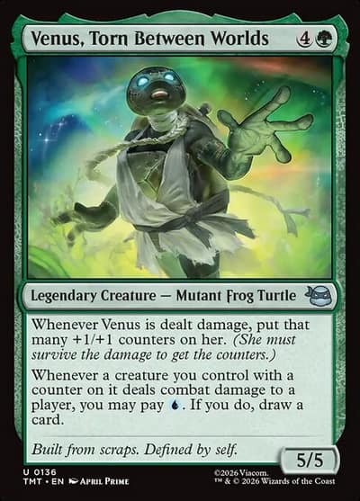 Venus, Torn Between Worlds 136 Teenage Mutant Ninja Turtles Magic card