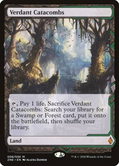 Verdant Catacombs ZNE-8 Zendikar Rising Expeditions Magic card