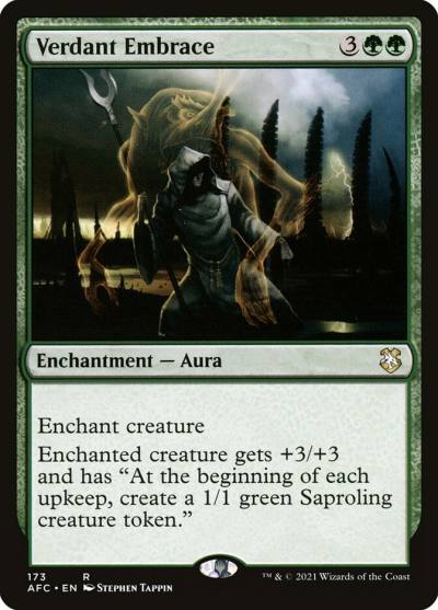 Verdant Embrace AFC-173 Forgotten Realms Commander Magic card