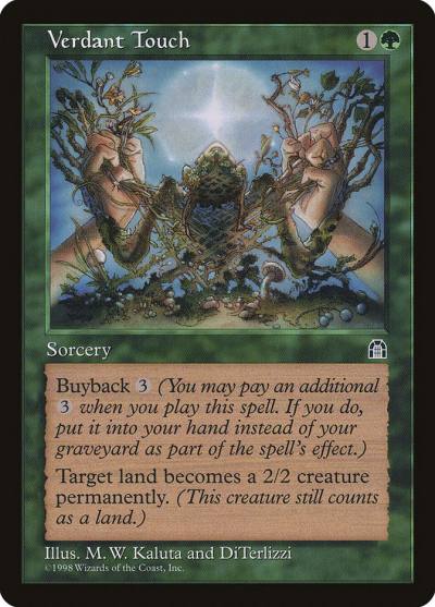 Verdant Touch STH-123 Stronghold Magic card