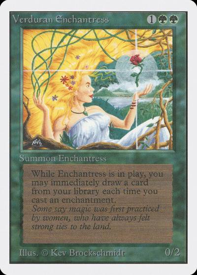 Verduran Enchantress 2ED-223 Unlimited Edition Magic card