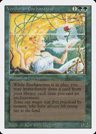 Verduran Enchantress 3ED-223 Revised Edition Magic card