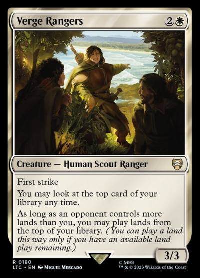Verge Rangers LTC-180 Tales of Middle-earth Commander Magic card