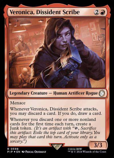 Veronica, Dissident Scribe PIP-598 Fallout Magic card