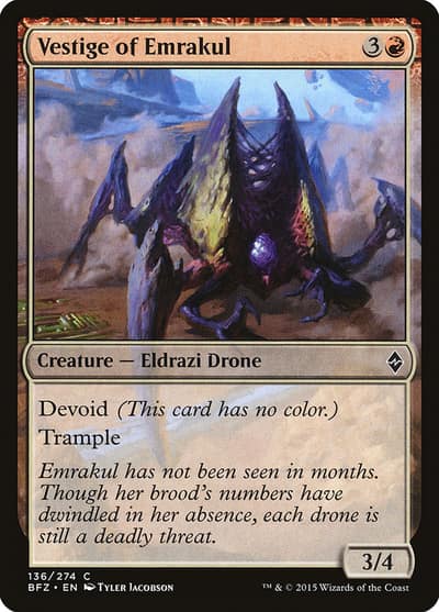 Vestige of Emrakul 136 Battle for Zendikar Magic card
