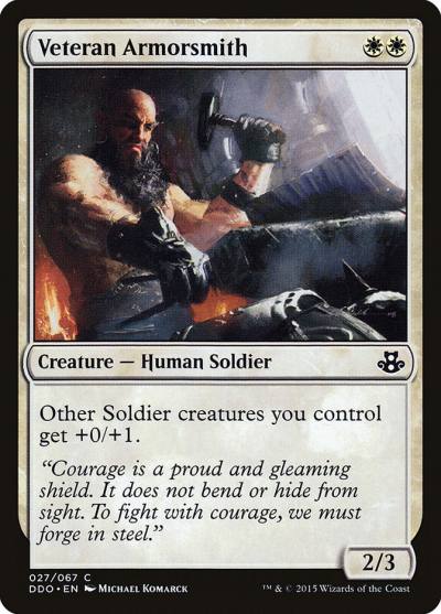 Veteran Armorsmith DDO-27 Duel Decks: Elspeth vs. Kiora Magic card