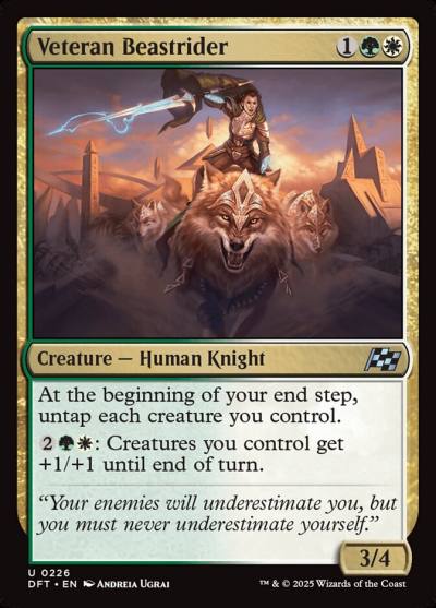 Veteran Beastrider DFT-226 Aetherdrift Magic card