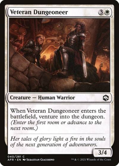 Veteran Dungeoneer AFR-40 Adventures in the Forgotten Realms Magic card