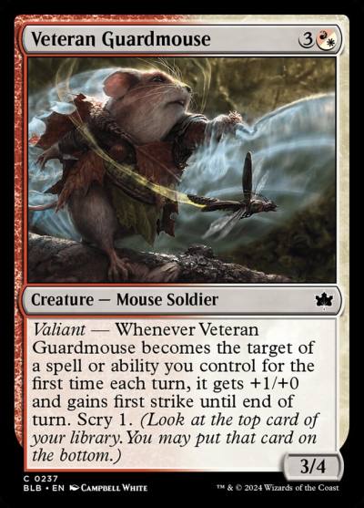 Veteran Guardmouse 237 Bloomburrow Magic card