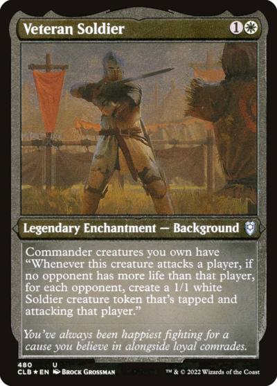 Veteran Soldier CLB-480 Commander Legends: Battle for Baldur's Gate Magic card