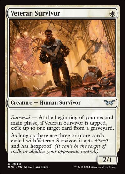 Veteran Survivor 40 Duskmourn: House of Horror Magic card