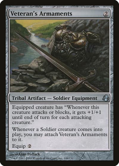 Veteran's Armaments 146 Morningtide Magic card