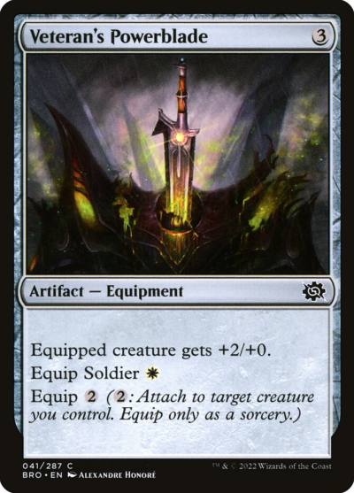 Veteran's Powerblade BRO-41 The Brothers' War Magic card