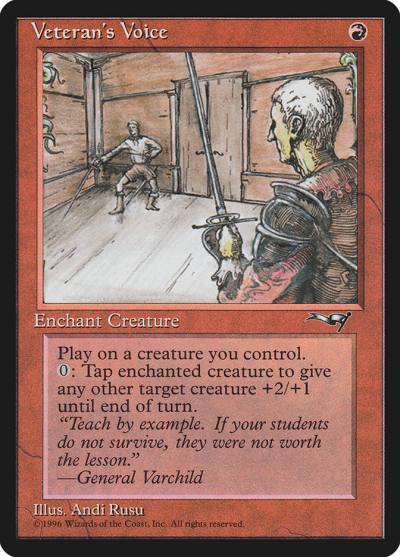 Veteran's Voice ALL-84B Alliances Magic card
