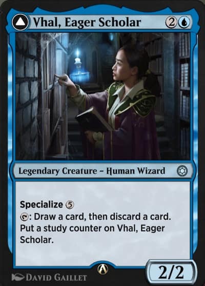 Vhal, Eager Scholar 8 Alchemy Horizons: Baldur's Gate Magic card