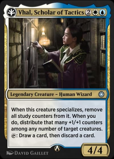 Vhal, Scholar of Tactics 8w Alchemy Horizons: Baldur's Gate Magic card