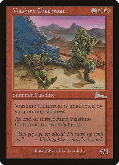 Viashino Cutthroat ULG-94 Urza's Legacy Magic card