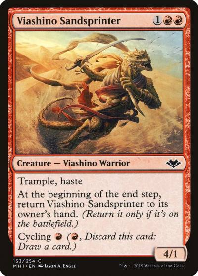 Viashino Sandsprinter 153 Modern Horizons Magic card