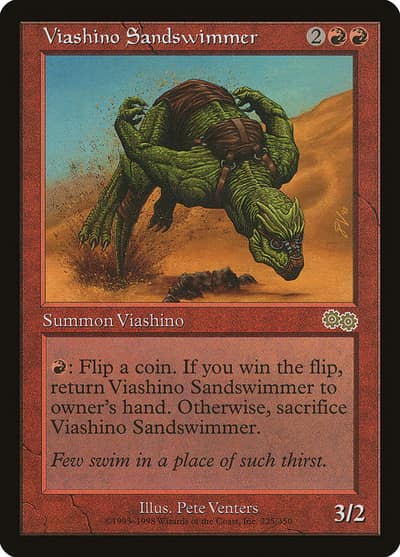 Viashino Sandswimmer USG-225 Urza's Saga Magic card
