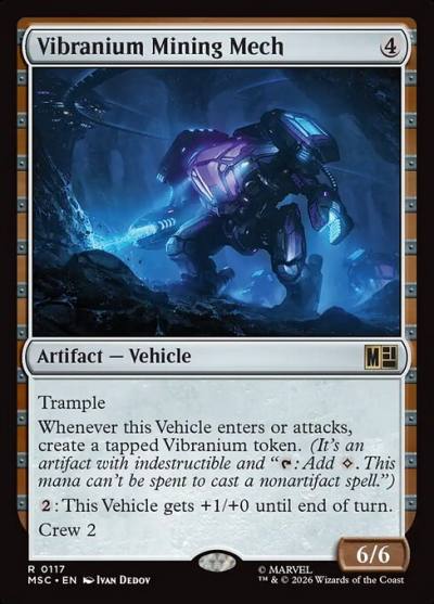 Vibranium Mining Mech MSC-117 Marvel Super Heroes Commander Magic card
