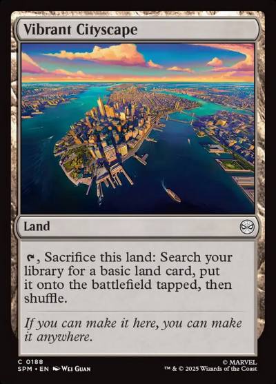 Vibrant Cityscape SPM-188 Marvel's Spider-Man Magic card