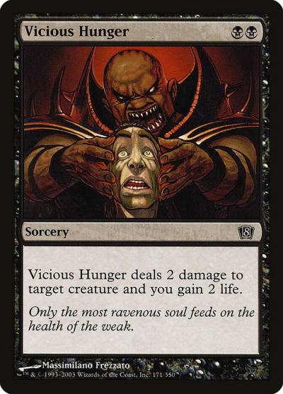 Vicious Hunger 8ED-171STAR Eighth Edition Magic card