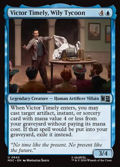 Victor Timely, Wily Tycoon MSC-642 Marvel Super Heroes Commander Magic card