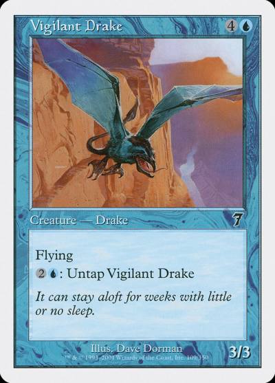 Vigilant Drake 7ED-109 Seventh Edition Magic card
