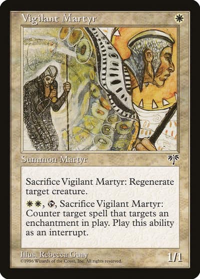 Vigilant Martyr 45 Mirage Magic card