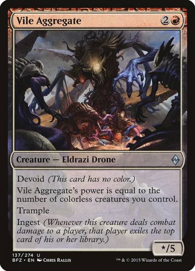Vile Aggregate 137 Battle for Zendikar Magic card