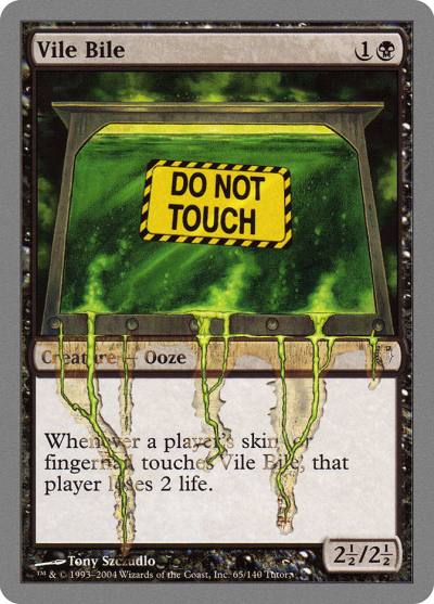 Vile Bile 65 Unhinged Magic card