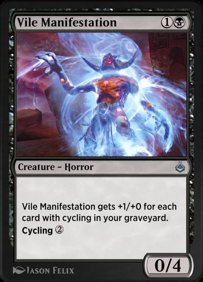 Vile Manifestation AKR-132 Amonkhet Remastered Magic card
