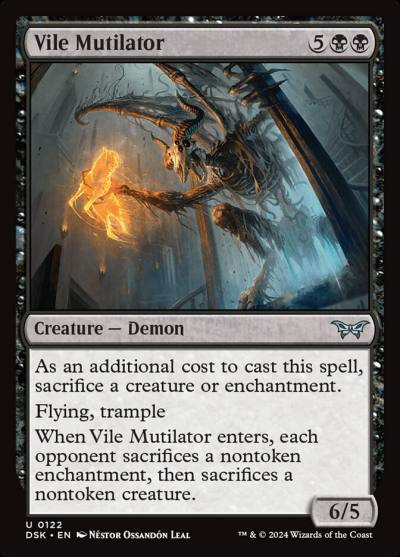 Vile Mutilator 122 Duskmourn: House of Horror Magic card