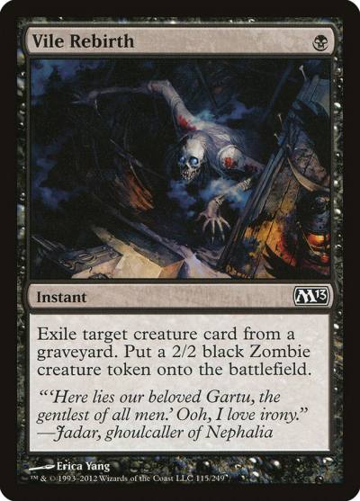 Vile Rebirth M13-115 Magic 2013 Magic card