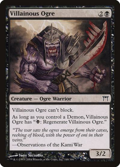 Villainous Ogre 148 Champions of Kamigawa Magic card