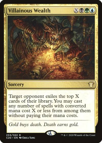 Villainous Wealth C20-233 Commander 2020 Magic card