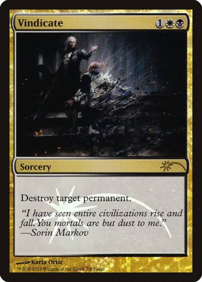 Vindicate J13-7 Judge Gift Cards 2013 Magic card