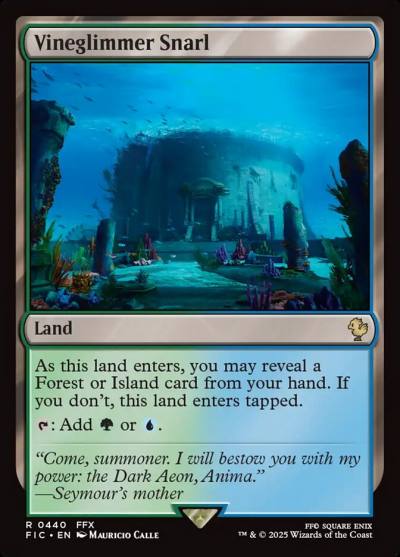Vineglimmer Snarl FIC-440 Final Fantasy Commander Magic card