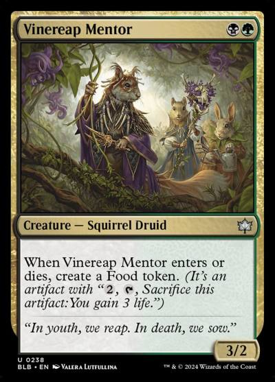 Vinereap Mentor 238 Bloomburrow Magic card